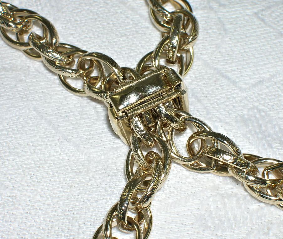 Vintage NOS 1970's Gold Tone Lariat Slide Faux Pearl Bead Necklace ~ Vintage NOS 1970's Gold Tone Lariat Slide Faux Pearl Bead Necklace ~