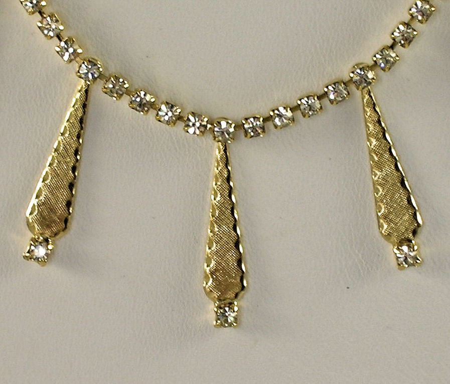 Vintage Austrian Crystal Rhinestone Necklace NOS Vintage Austrian Crystal Rhinestone Necklace NOS