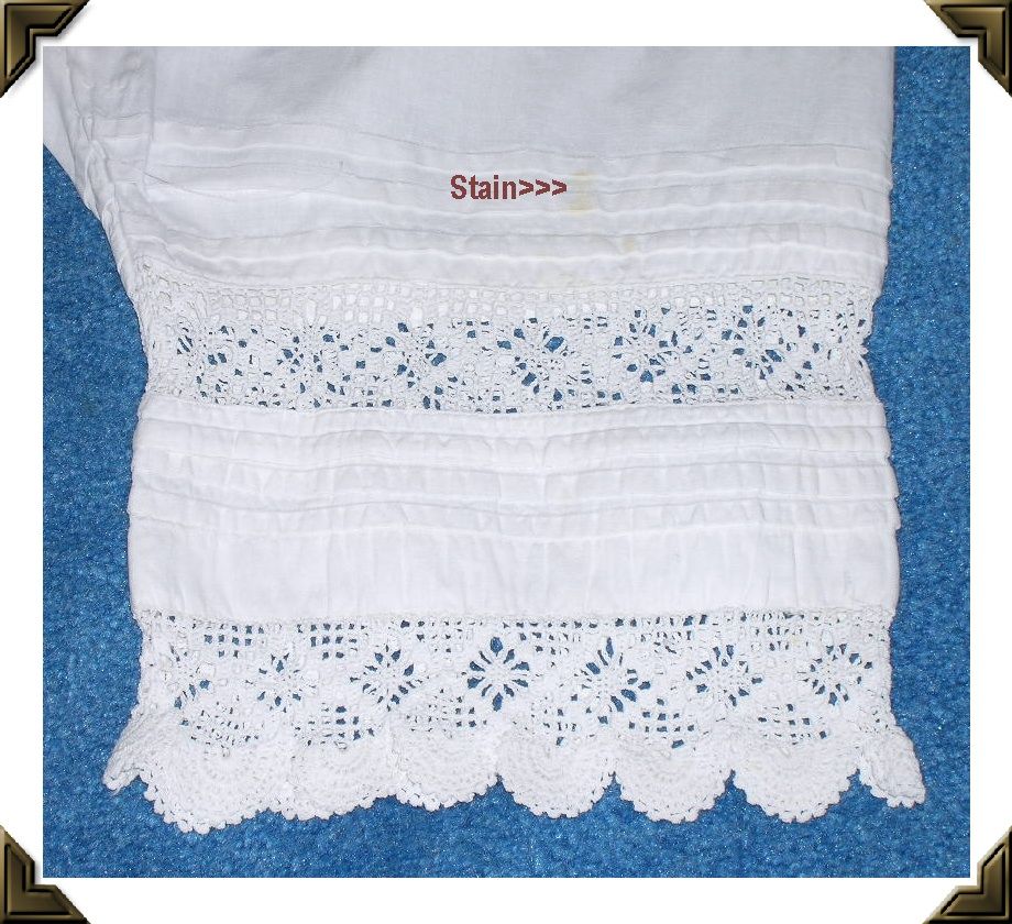 Victorian Pantaloons/Bloomers Split Leg/Crotch Lovely Crochet Hand Work Victorian Pantaloons/Bloomers Split Leg/Crotch Lovely Crochet Hand Work