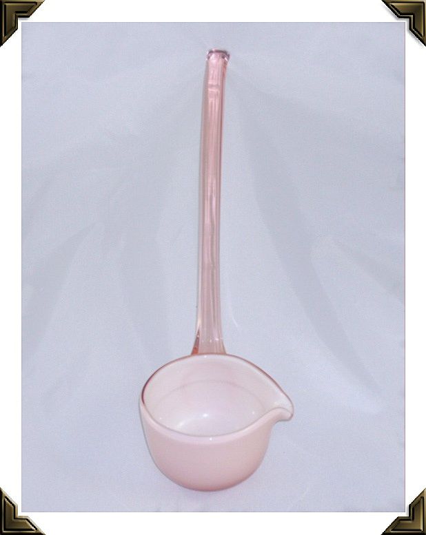 Elegant Pink Glass Cased/Overlay Punch Bowl Cups & Ladle Elegant Pink Glass Cased/Overlay Punch Bowl Cups & Ladle