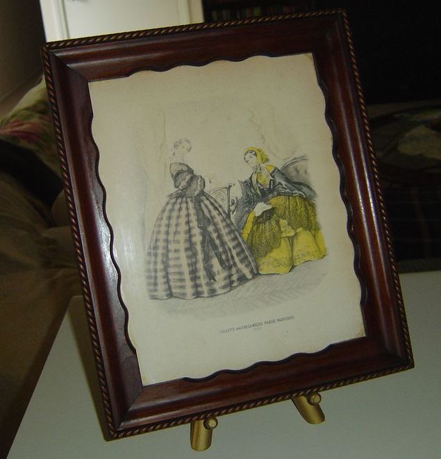 Vintage "Godey's Americanized Paris Fashions 1865" Framed Print Vintage "Godey's Americanized Paris Fashions 1865" Framed Print