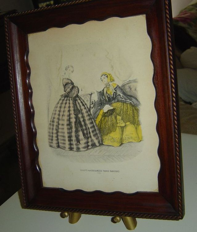 Vintage "Godey's Americanized Paris Fashions 1865" Framed Print Vintage "Godey's Americanized Paris Fashions 1865" Framed Print