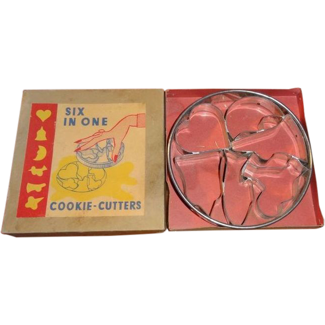 Six In One cookie-Cutters in Original Box Six In One cookie-Cutters in Original Box