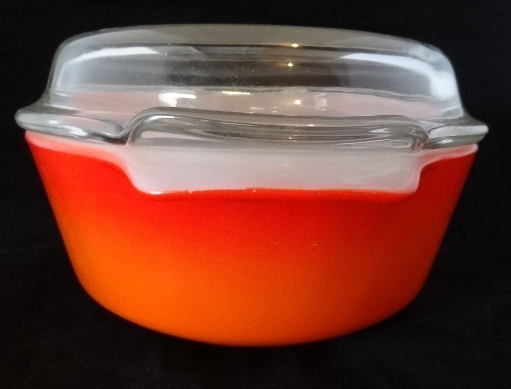 Fire King Red Hot Poppy 1 1/2 QT. Covered Casserole Dish Fire King Red Hot Poppy 1 1/2 QT. Covered Casserole Dish