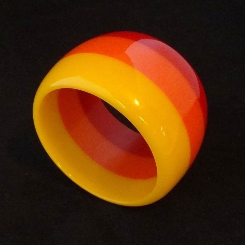 EXTRA WIDE Vintage Laminated Lucite Bangle Bracelet EXTRA WIDE Vintage Laminated Lucite Bangle Bracelet