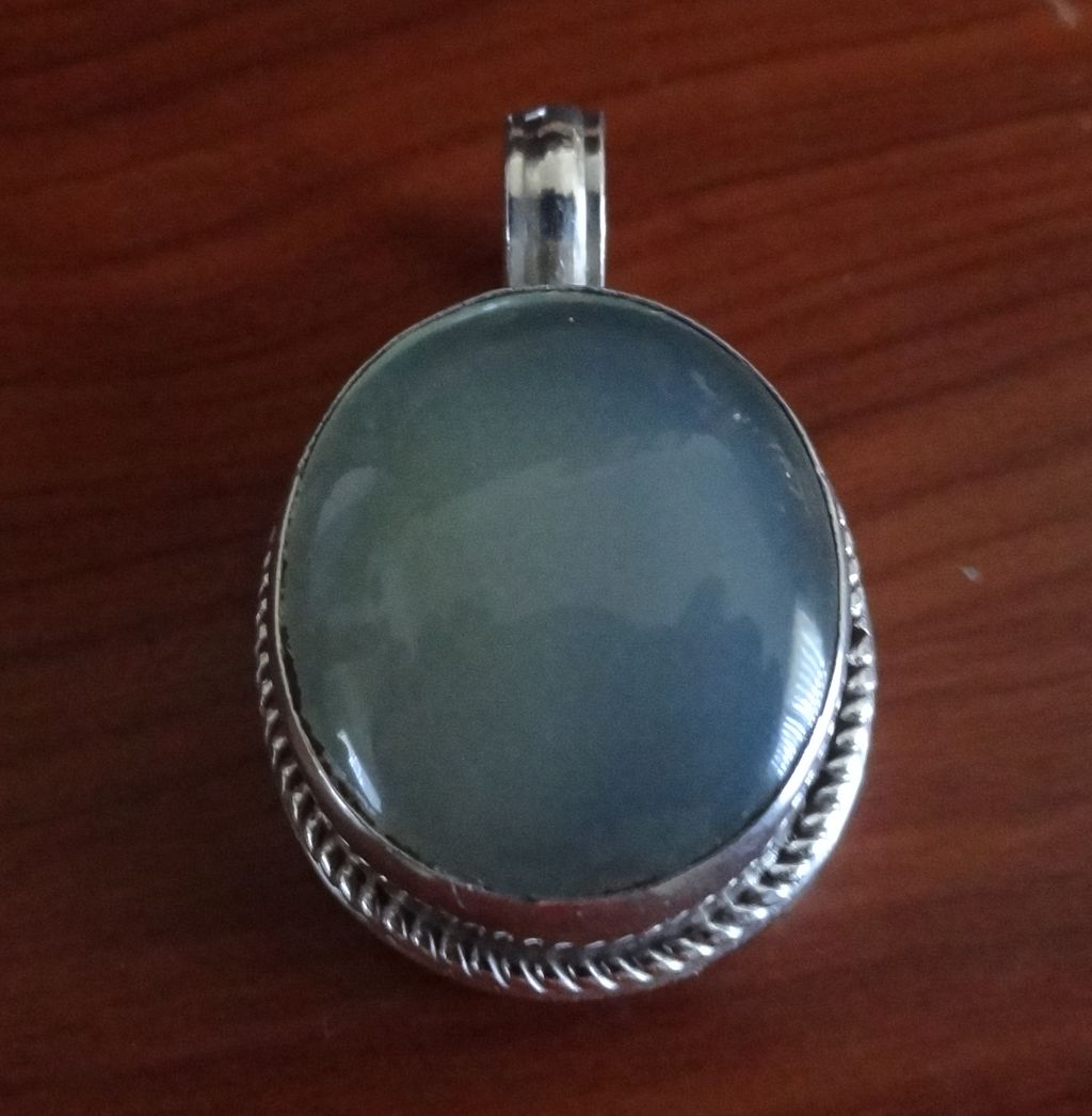 Vintage Sterling Silver and Gemstone Pendant Vintage Sterling Silver and Gemstone Pendant
