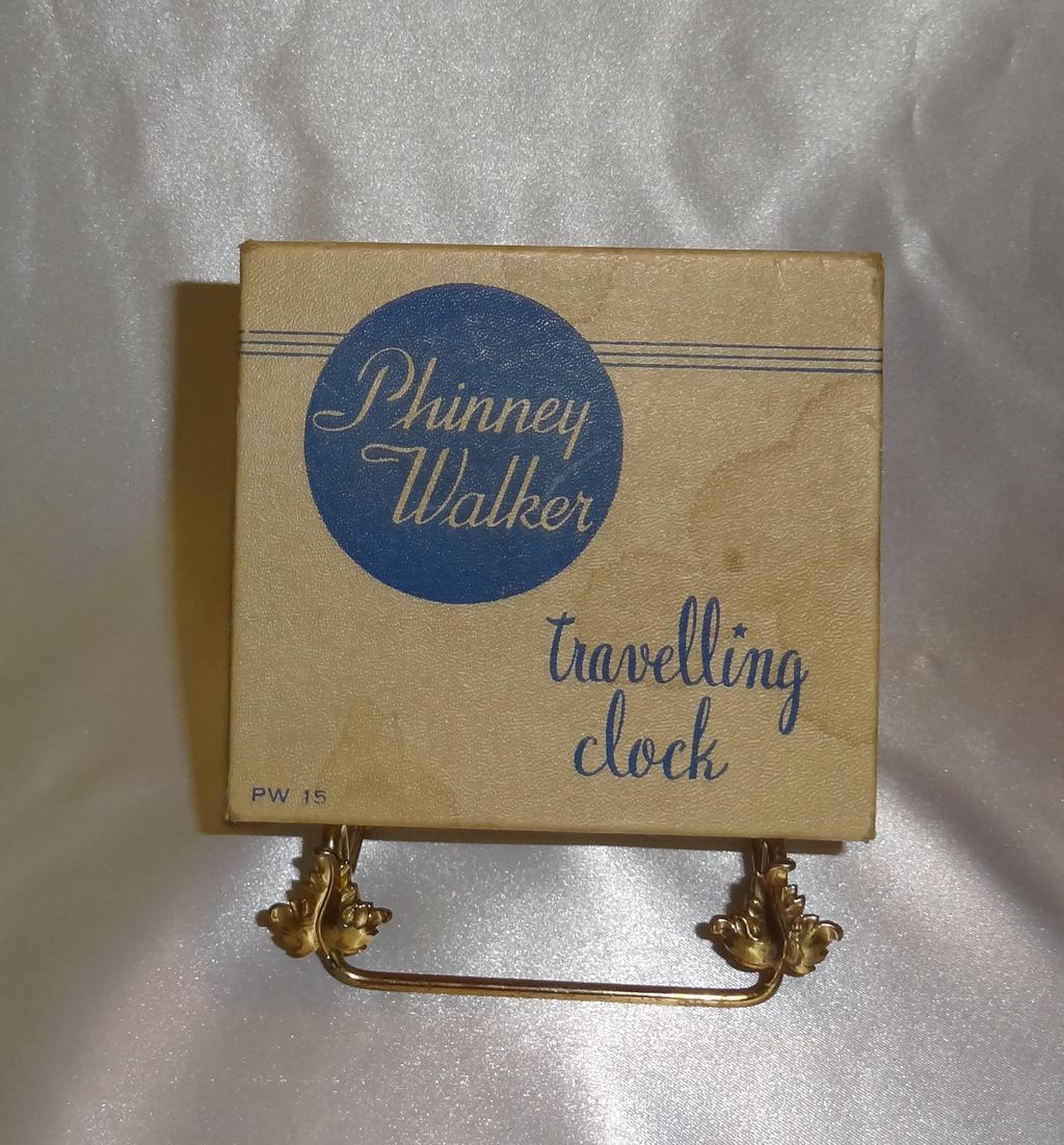 Vintage Phinney Walker Travelling Clock in Original Box Vintage Phinney Walker Travelling Clock in Original Box