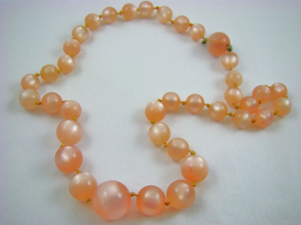 Pink Moonglow Bead Necklace for Wear/Craft Pink Moonglow Bead Necklace for Wear/Craft