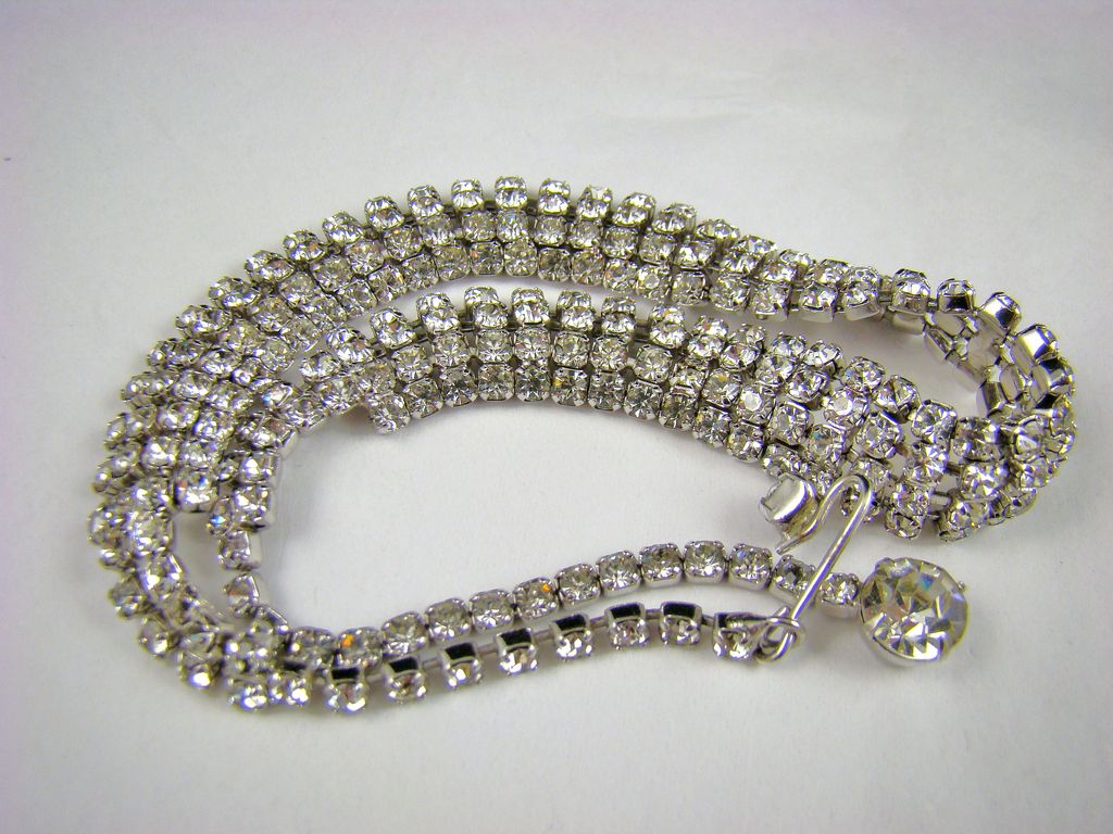 Glamourous 1950s Rhinestone Evening Choker Glamourous 1950s Rhinestone Evening Choker