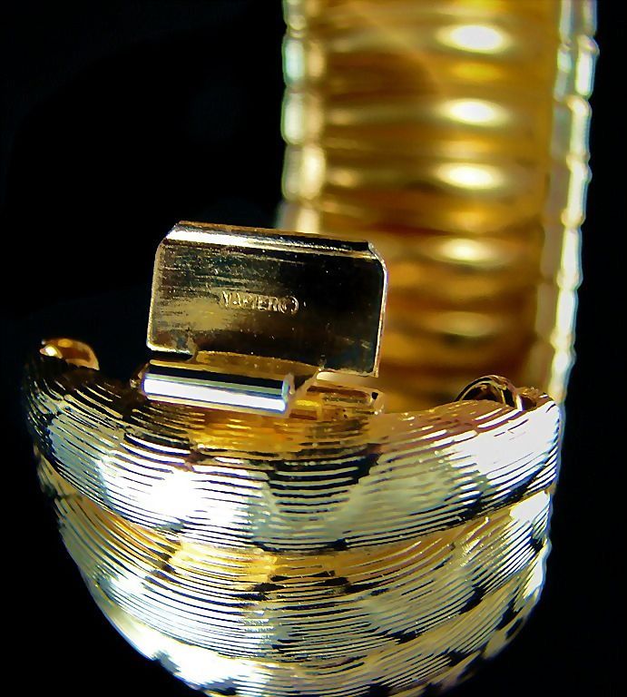 1970s Rare Napier Caterpillar Cuff Gold Tone Bracelet 1970s Rare Napier Caterpillar Cuff Gold Tone Bracelet