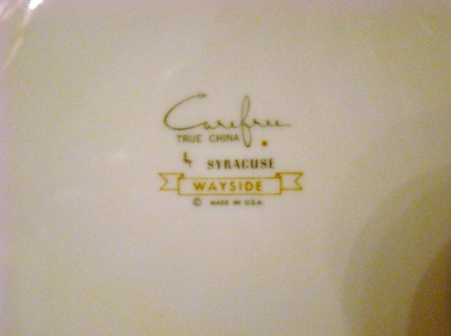 Discontinued 1960s Syracuse Carefree China Set ~ Wayside ~ Mint Discontinued 1960s Syracuse Carefree China Set ~ Wayside ~ Mint