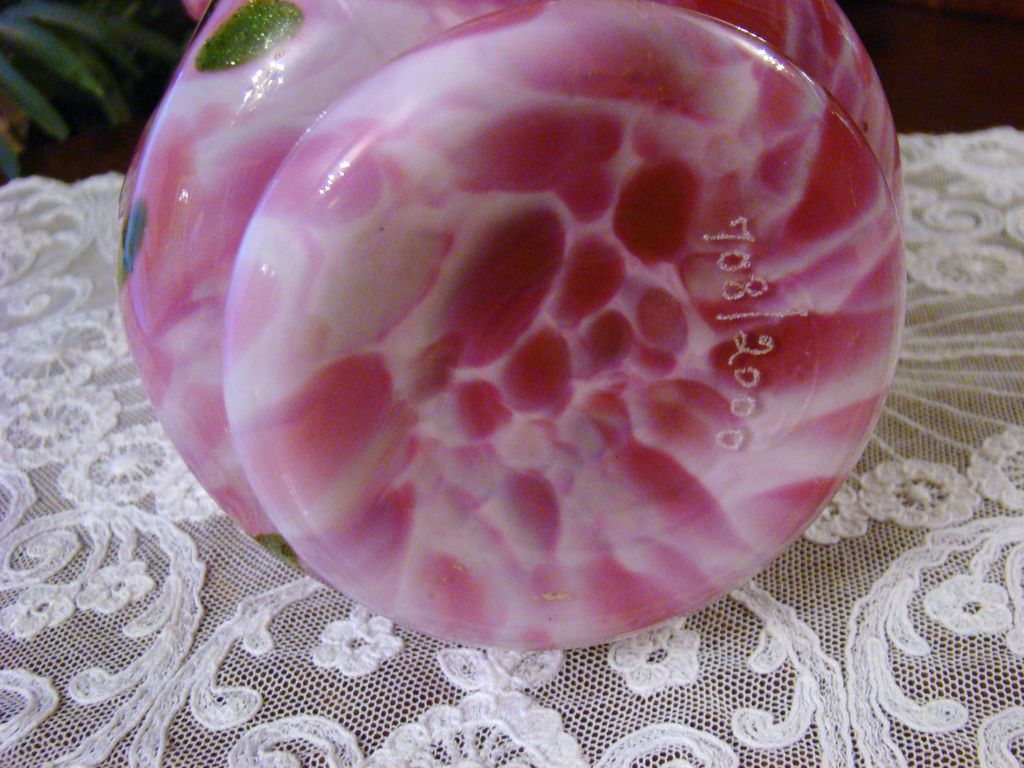 Fenton Vasa Murrhina Rose Adventurine ~ Connoisseur Collection 1989 ~ Pinch Vase Fenton Vasa Murrhina Rose Adventurine ~ Connoisseur Collection 1989 ~ Pinch Vase
