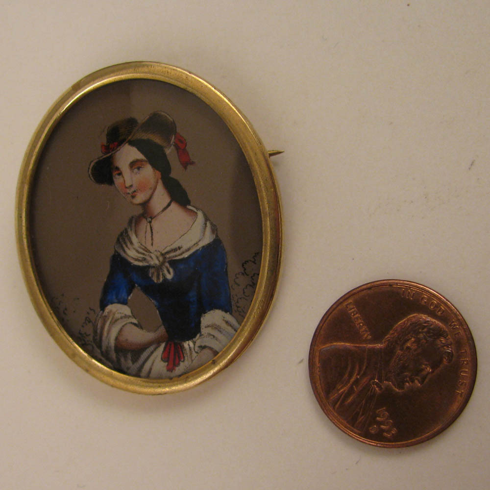 Victorian Revival Lady Portrait Brooch Victorian Revival Lady Portrait Brooch