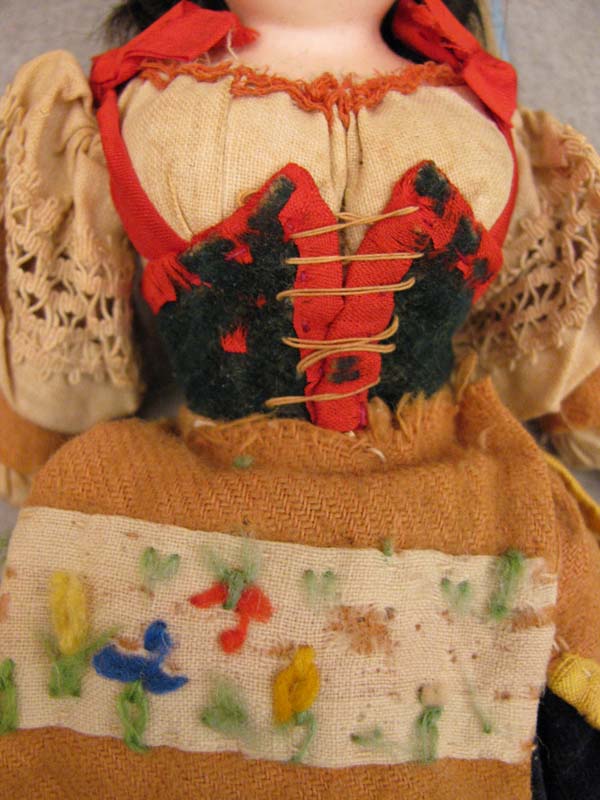8" Belton Type Bisque Doll in Italian Regional Costume 8" Belton Type Bisque Doll in Italian Regional Costume