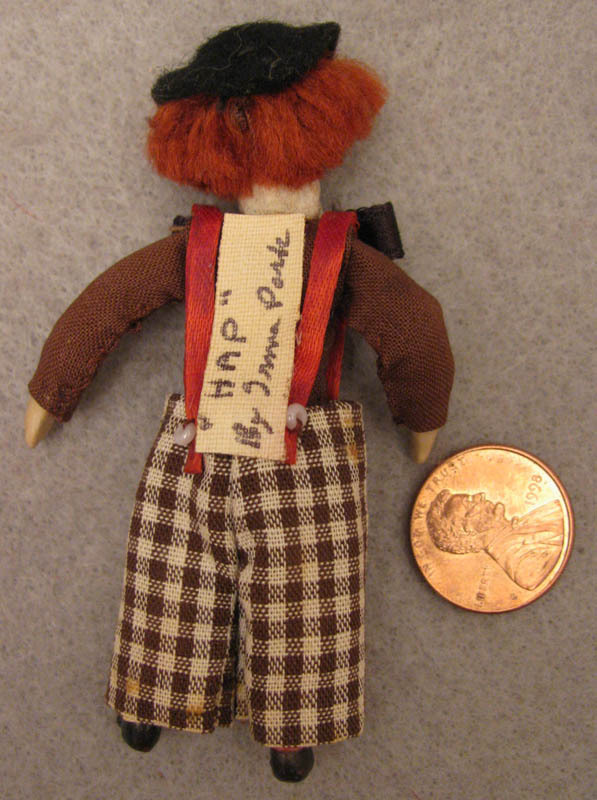 NIADA Irma Parks1960s Miniature 3" Wax Clown Doll NIADA Irma Parks1960s Miniature 3" Wax Clown Doll