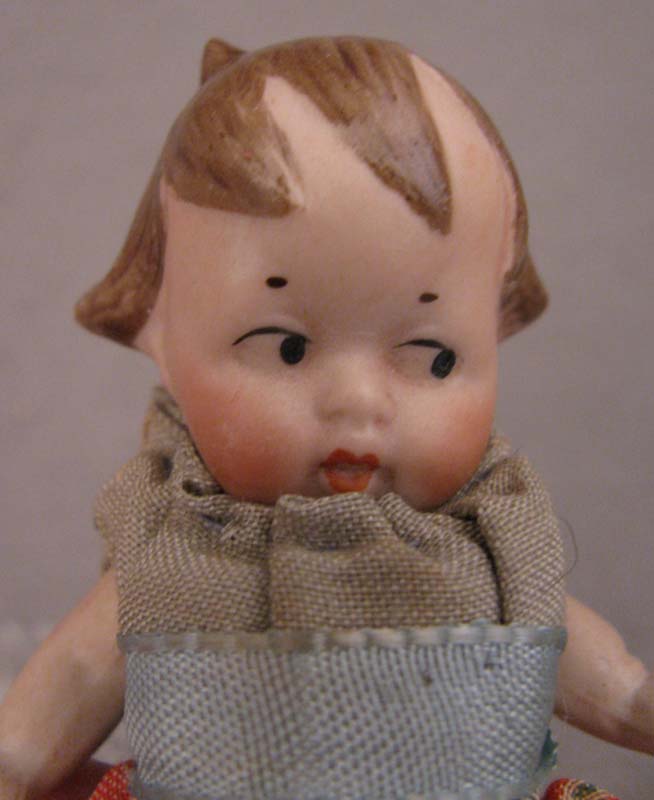 3" Side Glance Eyes All Bisque Doll 3" Side Glance Eyes All Bisque Doll