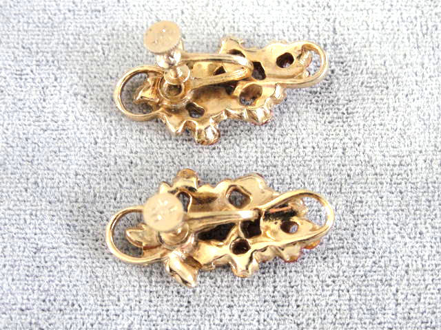 Lisner Pink Rhinestone Earrings Elegant Lisner Pink Rhinestone Earrings Elegant