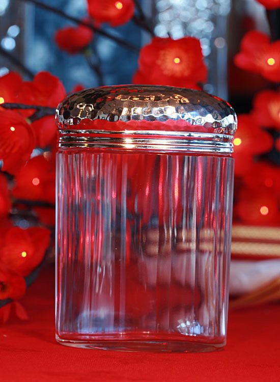 Antique Arts & Crafts Sterling Silver Lidded Jar ~ Hammered Dated 1905 Antique Arts & Crafts Sterling Silver Lidded Jar ~ Hammered Dated 1905
