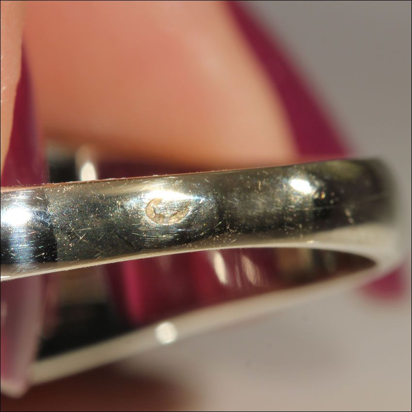Vintage French Natural Blue Zircon & 18k White Gold Ring Vintage French Natural Blue Zircon & 18k White Gold Ring