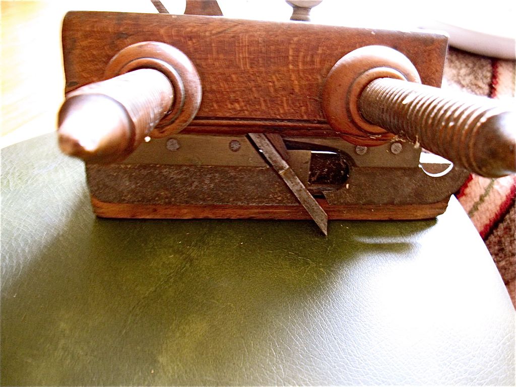 Antique Plow Plane Wood & Brass Carpentry Plane Varilla & Sons Antique Plow Plane Wood & Brass Carpentry Plane Varilla & Sons
