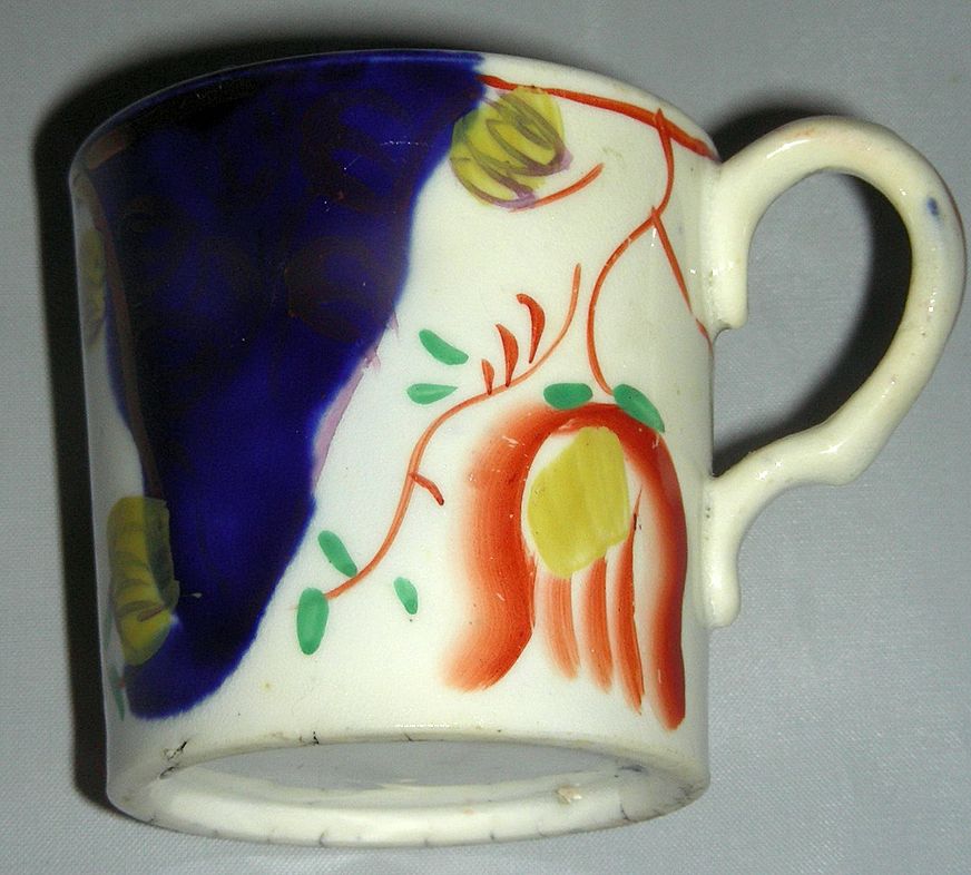 Tiny Gaudy Welsh Tulip Pattern Child's Mug, c. 1840 Tiny Gaudy Welsh Tulip Pattern Child's Mug, c. 1840