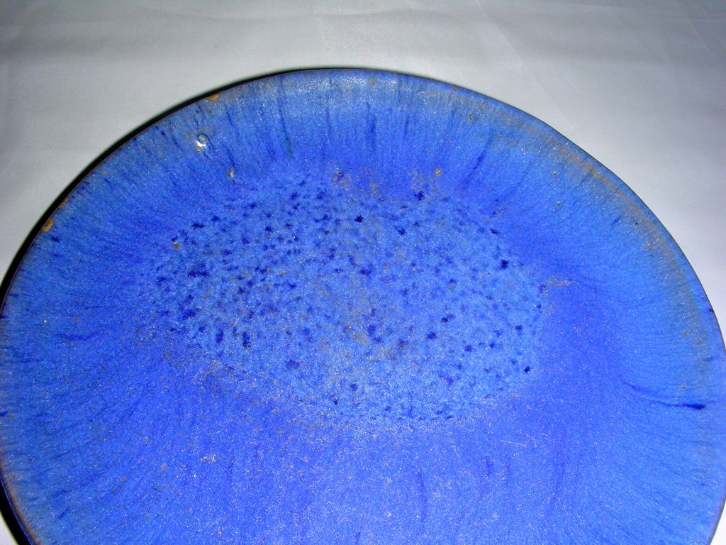 Pennsylvania Blue Glazed Redware Plate Pennsylvania Blue Glazed Redware Plate