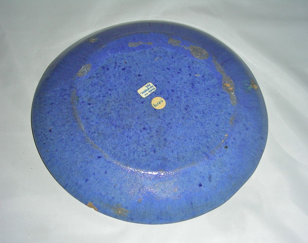 Pennsylvania Blue Glazed Redware Plate Pennsylvania Blue Glazed Redware Plate