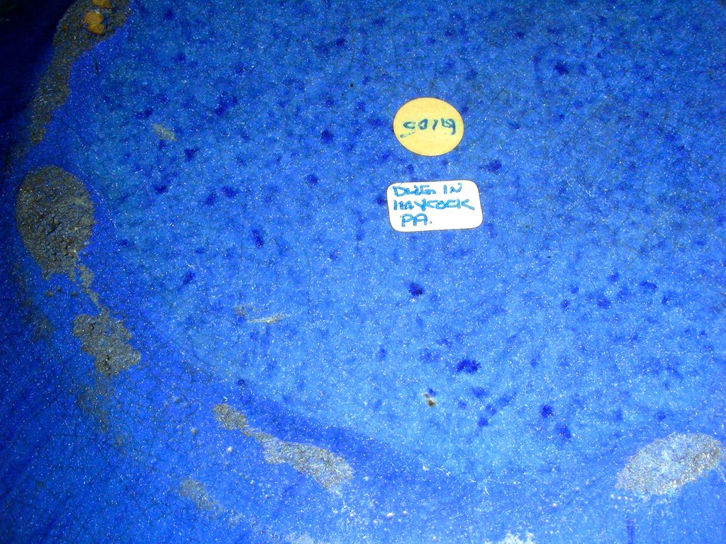 Pennsylvania Blue Glazed Redware Plate Pennsylvania Blue Glazed Redware Plate