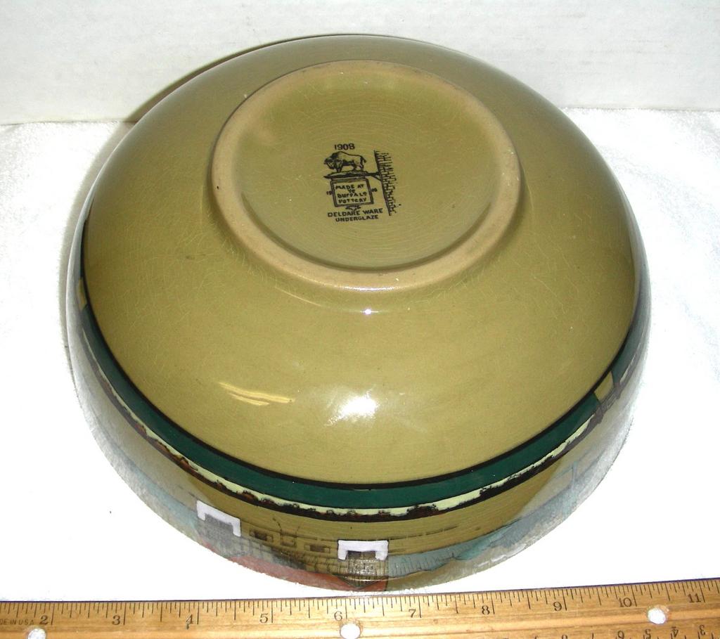 Buffalo Pottery Deldare Ware Salad or Serving Bowl ~ Village Tavern Series Buffalo Pottery Deldare Ware Salad or Serving Bowl ~ Village Tavern Series
