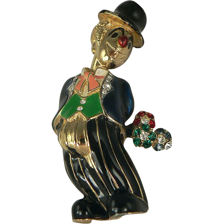 Whimsical Clown Brooch Design by "JOMAZ". Whimsical Clown Brooch Design by "JOMAZ".