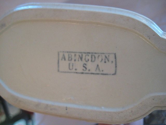 Abingdon U.S.A. Ship Vase #494D decorated Abingdon U.S.A. Ship Vase #494D decorated