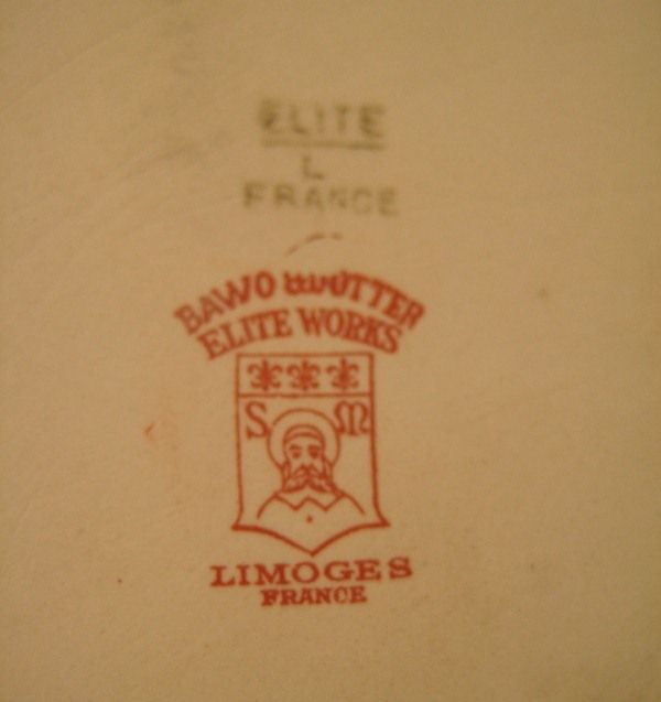 Bawo & Dotter Serving Bowl Elite Works Limoges France Bawo & Dotter Serving Bowl Elite Works Limoges France
