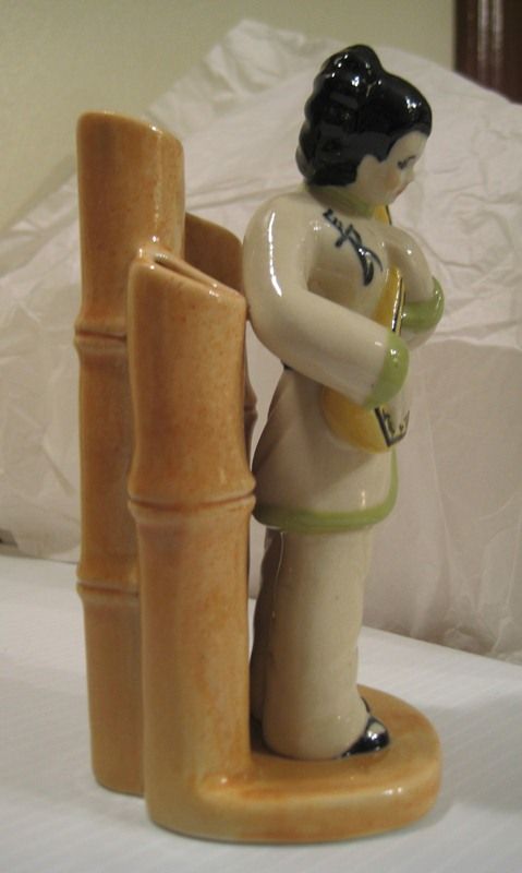 Ceramic Arts Studio Lu-Tang triple bamboo bud vase White Coat Ceramic Arts Studio Lu-Tang triple bamboo bud vase White Coat
