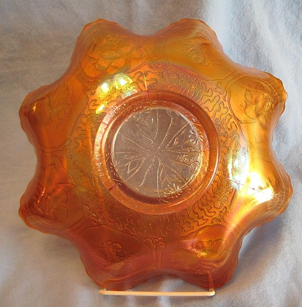 Carnival Glass Dragon & Lotus Bowl Fenton Carnival Glass Dragon & Lotus Bowl Fenton