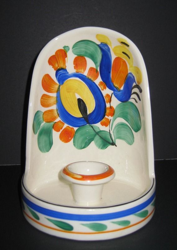 Czech Peasant Art Candle Holder Czech Peasant Art Candle Holder