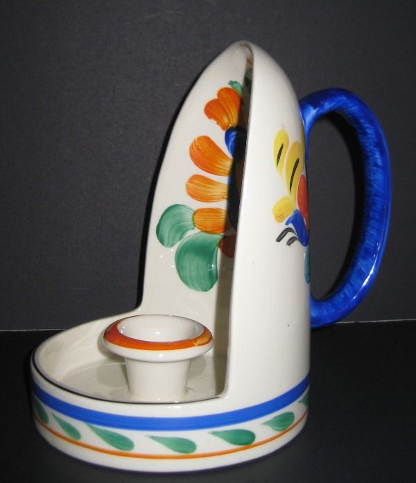 Czech Peasant Art Candle Holder Czech Peasant Art Candle Holder