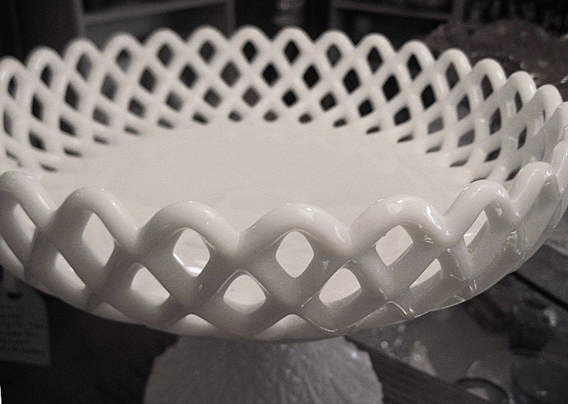 Fenton Lacework Compote Fenton Lacework Compote
