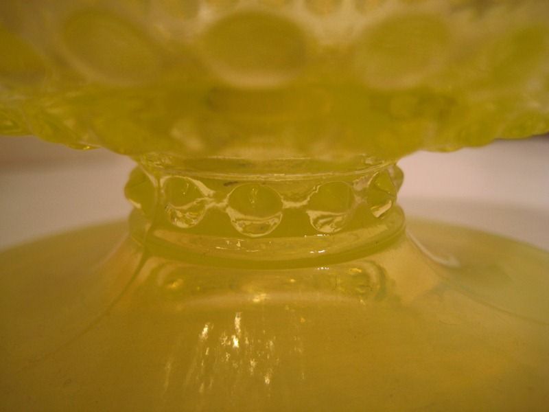Fenton Hobnail Topaz Opalescent Candy Jar Fenton Hobnail Topaz Opalescent Candy Jar