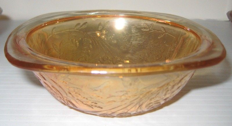 Six (6) Floragold Square Dessert Bowl Six (6) Floragold Square Dessert Bowl