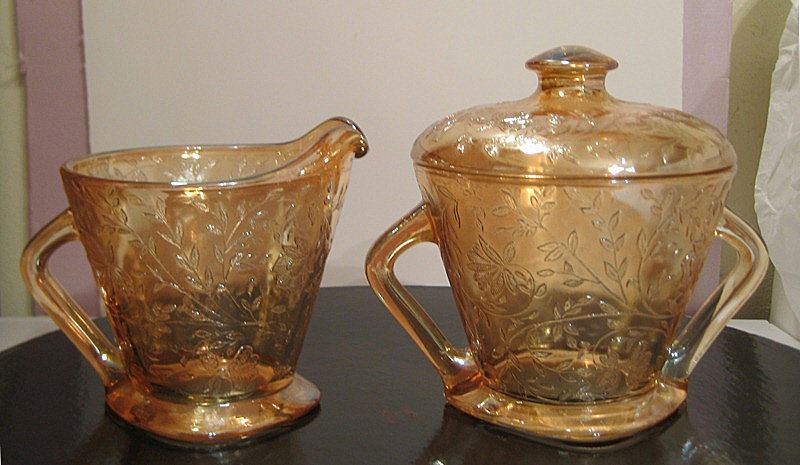 Floragold Creamer & Covered Sugar Floragold Creamer & Covered Sugar