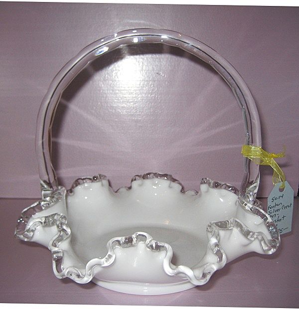 Fenton Silver Crest 6-1/2" Basket Fenton Silver Crest 6-1/2" Basket