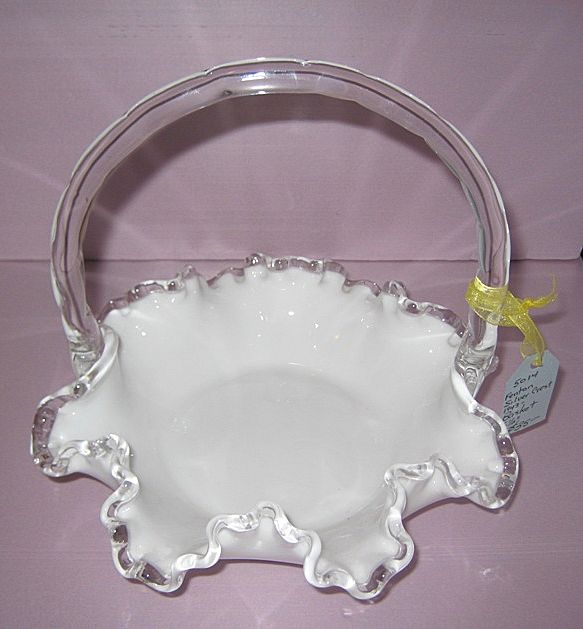 Fenton Silver Crest 6-1/2" Basket Fenton Silver Crest 6-1/2" Basket