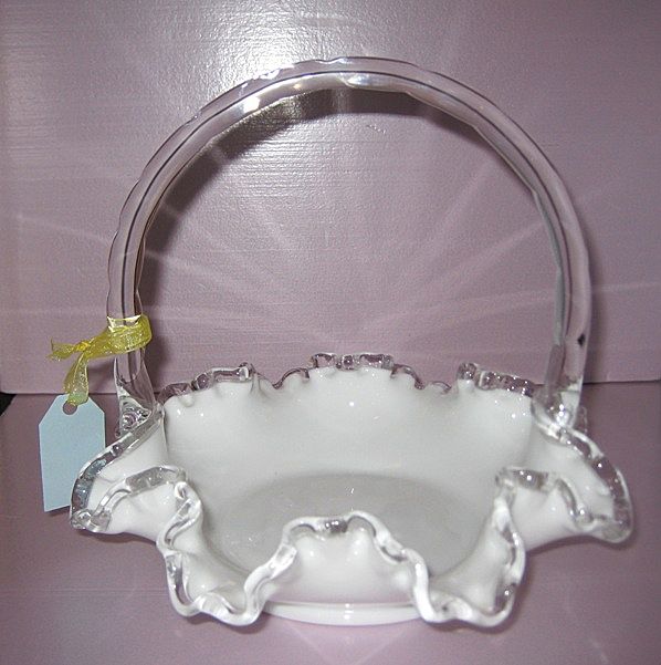 Fenton Silver Crest 6-1/2" Basket Fenton Silver Crest 6-1/2" Basket