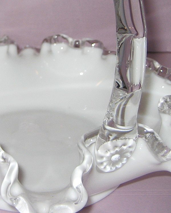 Fenton Silver Crest 6-1/2" Basket Fenton Silver Crest 6-1/2" Basket