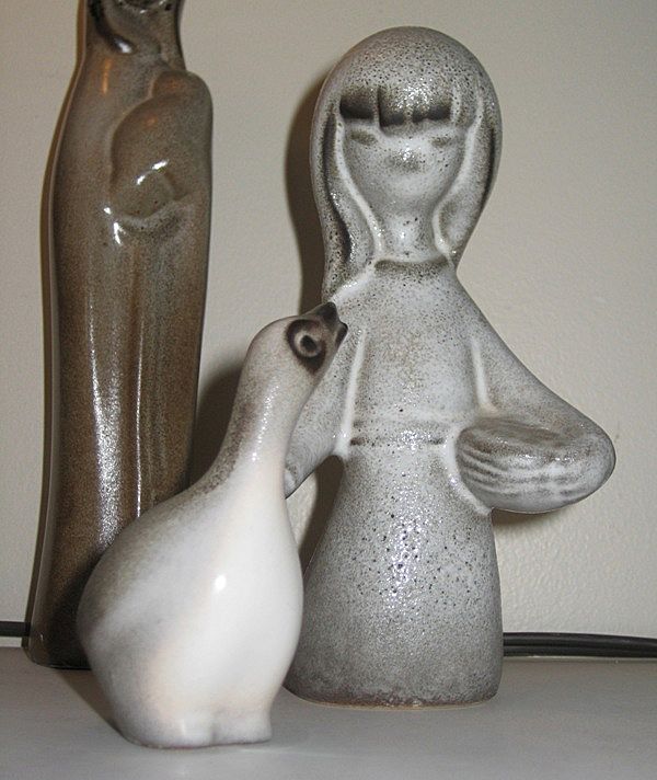 Howard Pierce Girl Feeding her Goose Variation Howard Pierce Girl Feeding her Goose Variation