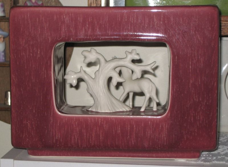 Howard Pierce Open Center Horse Vase Burgundy Howard Pierce Open Center Horse Vase Burgundy