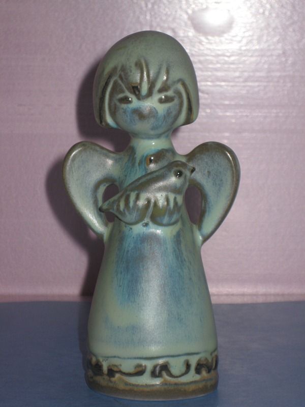 Howard Pierce Angel holding Bird Green Howard Pierce Angel holding Bird Green