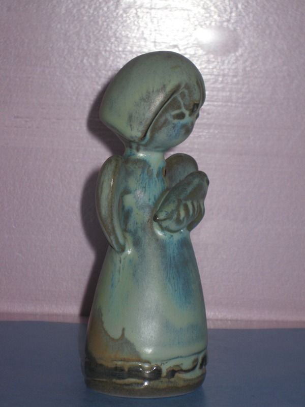 Howard Pierce Angel holding Bird Green Howard Pierce Angel holding Bird Green