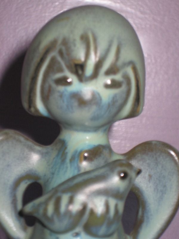 Howard Pierce Angel holding Bird Green Howard Pierce Angel holding Bird Green