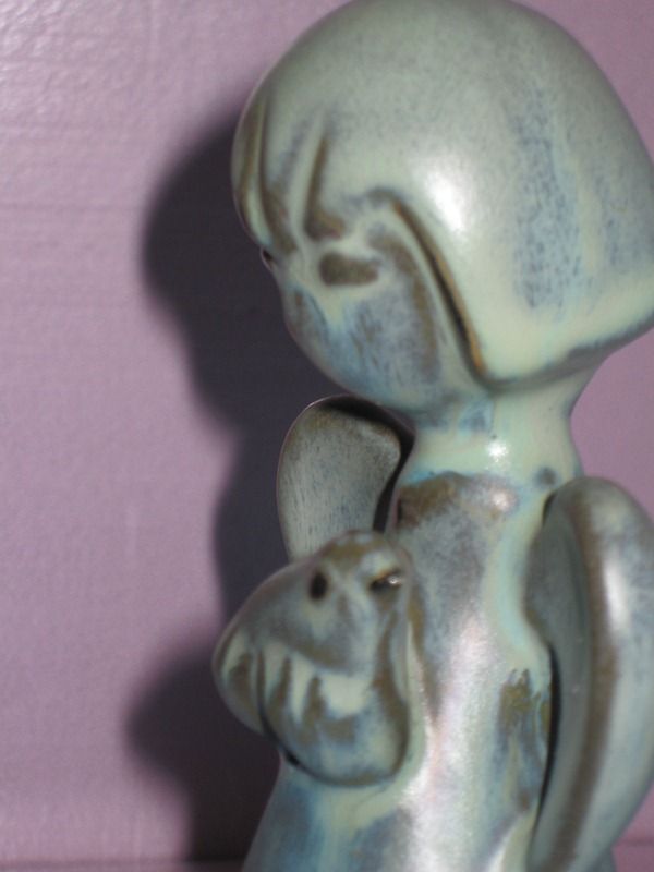 Howard Pierce Angel holding Bird Green Howard Pierce Angel holding Bird Green